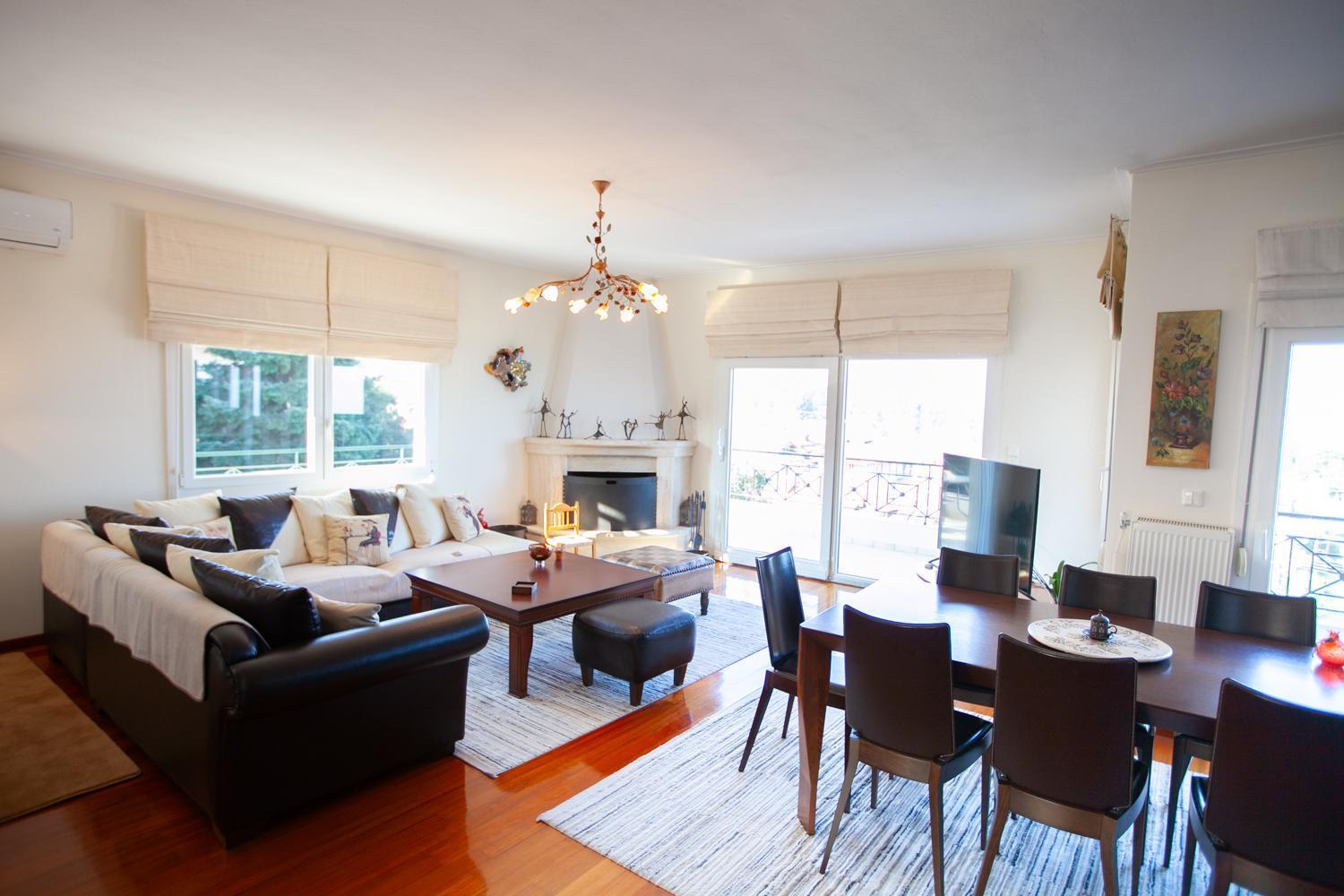 Rodon Apartment With Great View, Sauna And Jacuzzi Литохоро Экстерьер фото