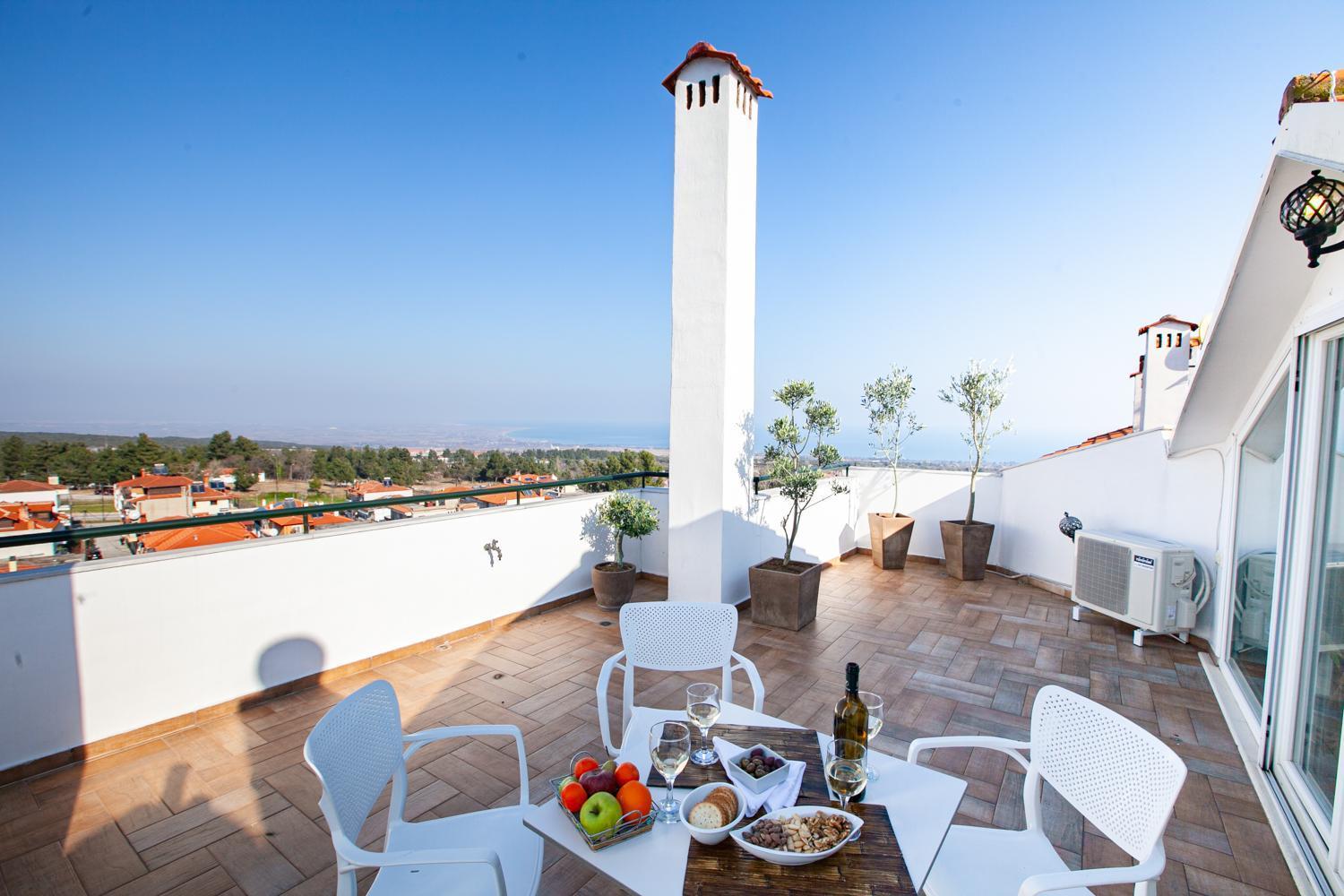 Rodon Apartment With Great View, Sauna And Jacuzzi Литохоро Экстерьер фото