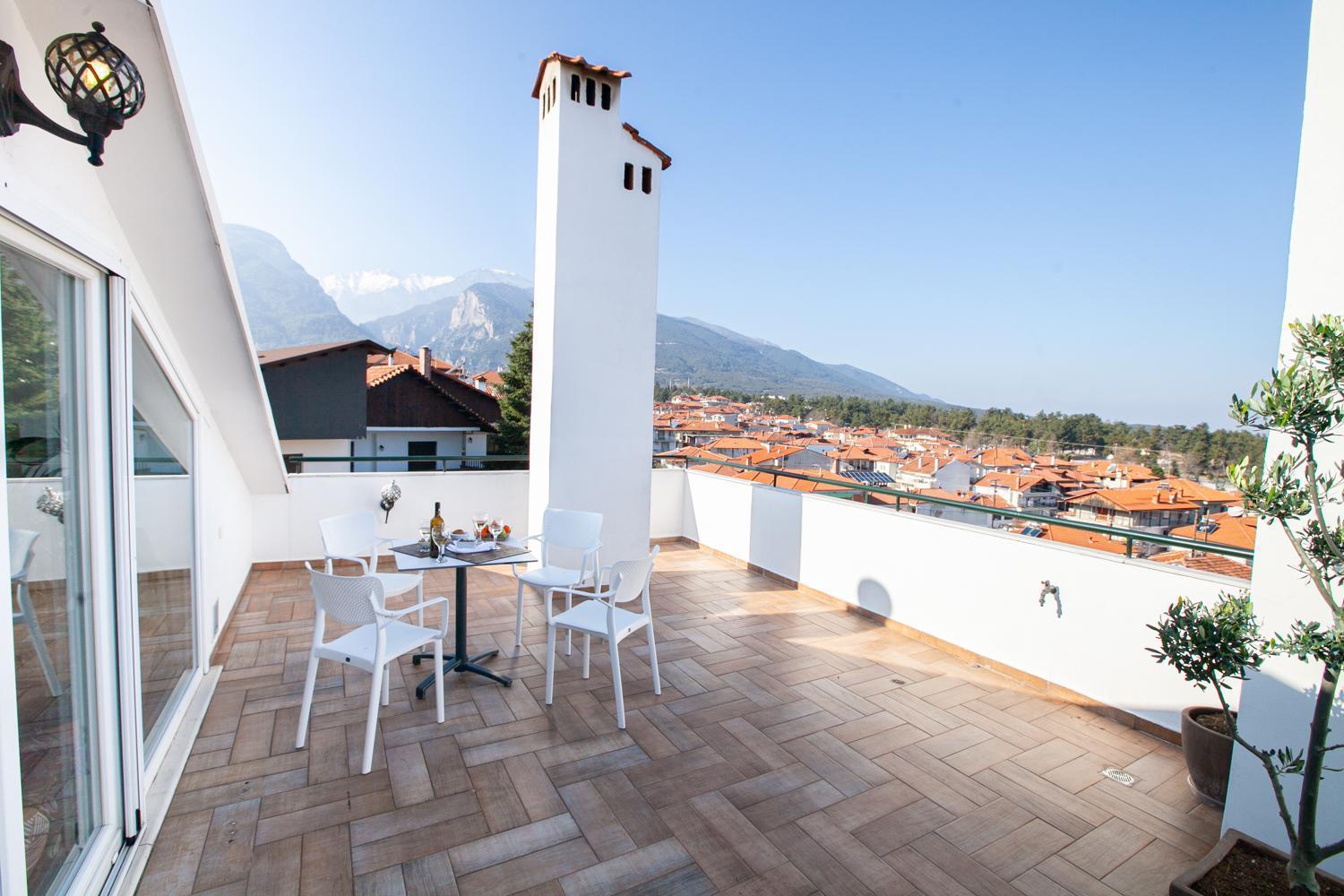 Rodon Apartment With Great View, Sauna And Jacuzzi Литохоро Экстерьер фото